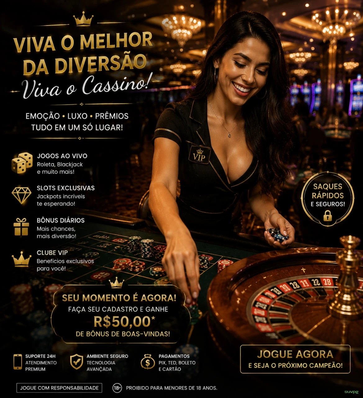 Cassino suvpg - mesas ao vivo e jogos